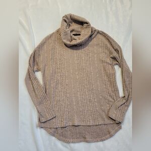 Miss Me Tan/ Taupe Cowl Neck Sweater